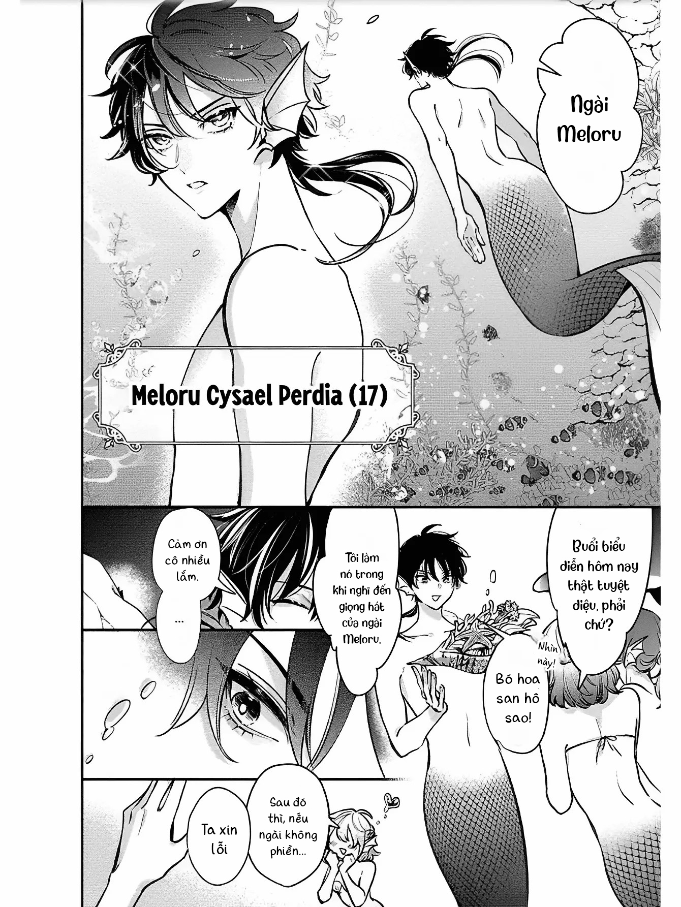 tiên cá, hoàng tử và mendako chapter 1 12