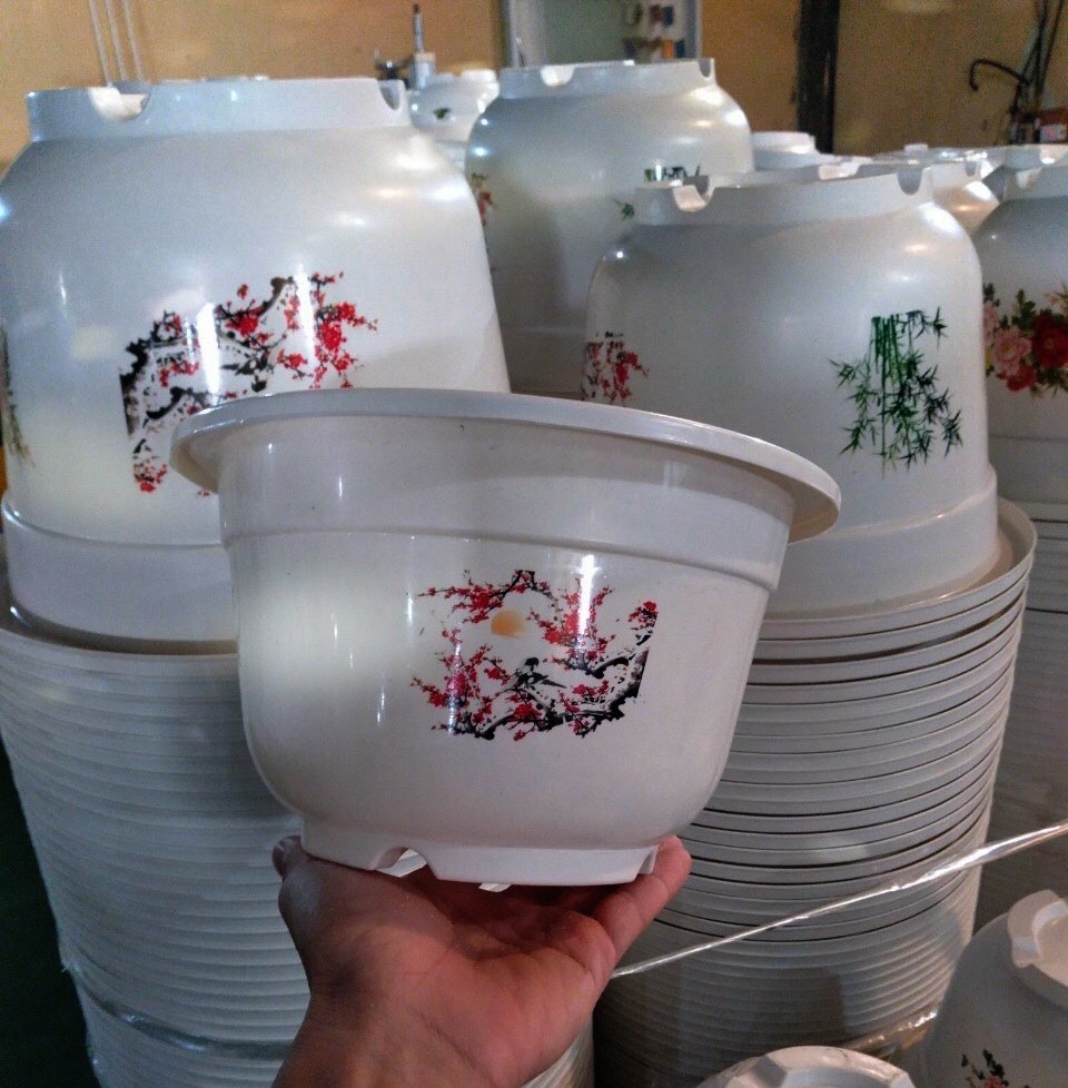 Chậu trồng cây hoa văn 4 mùa - Chậu trồng hoa cây cảnh chất lượng cao, bền đẹp