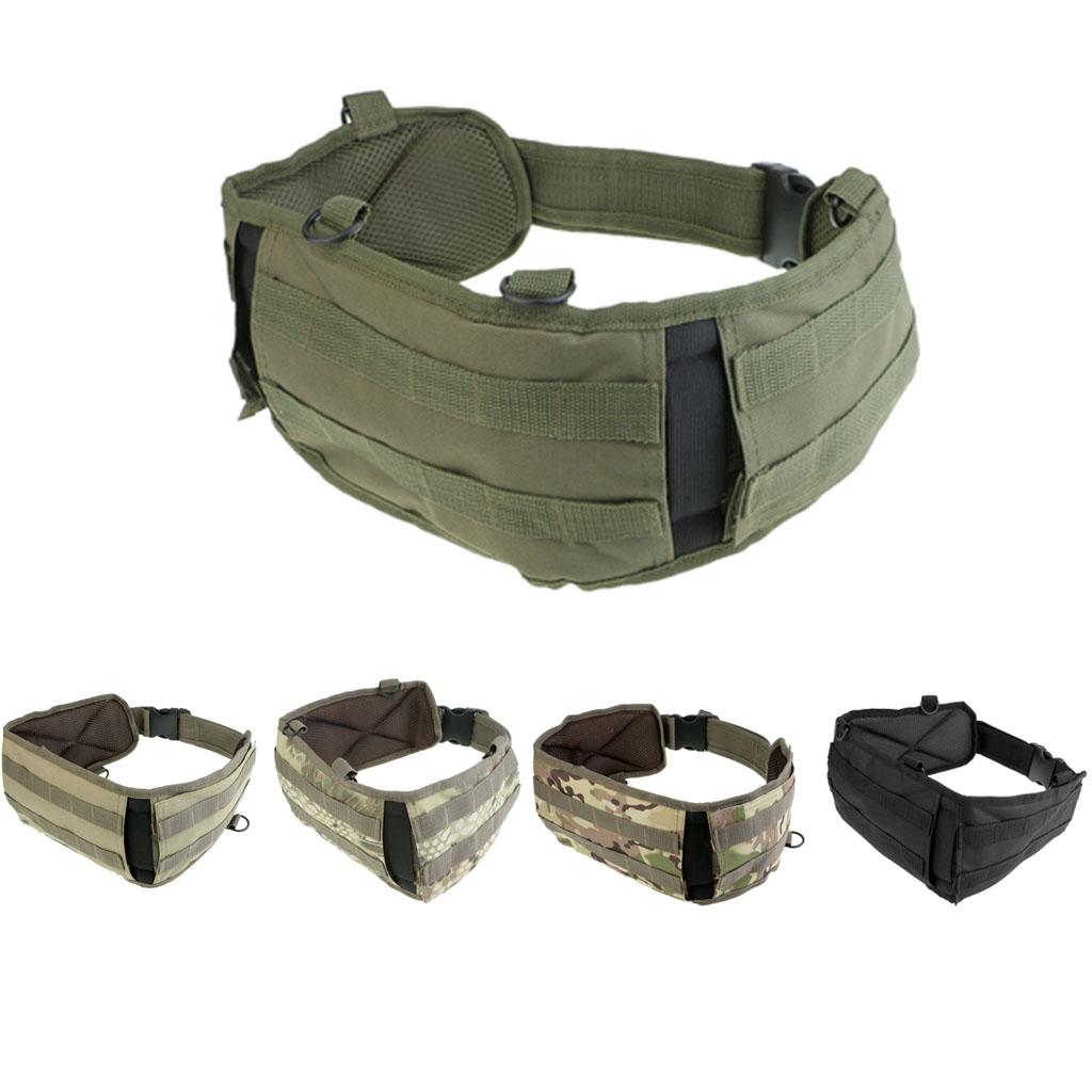 Tactical Battle Molle Belt Webbing Combat Waist Padded Belt