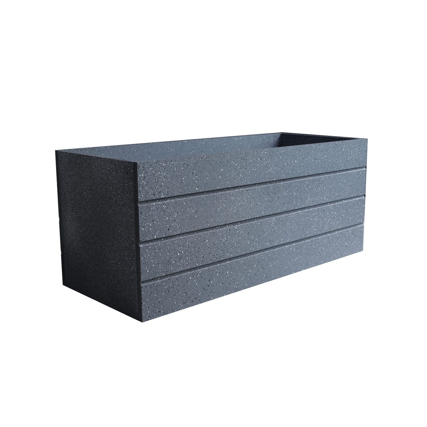 Chậu composite chữ nhật 50*20*25 kẻ sọc Home Việt