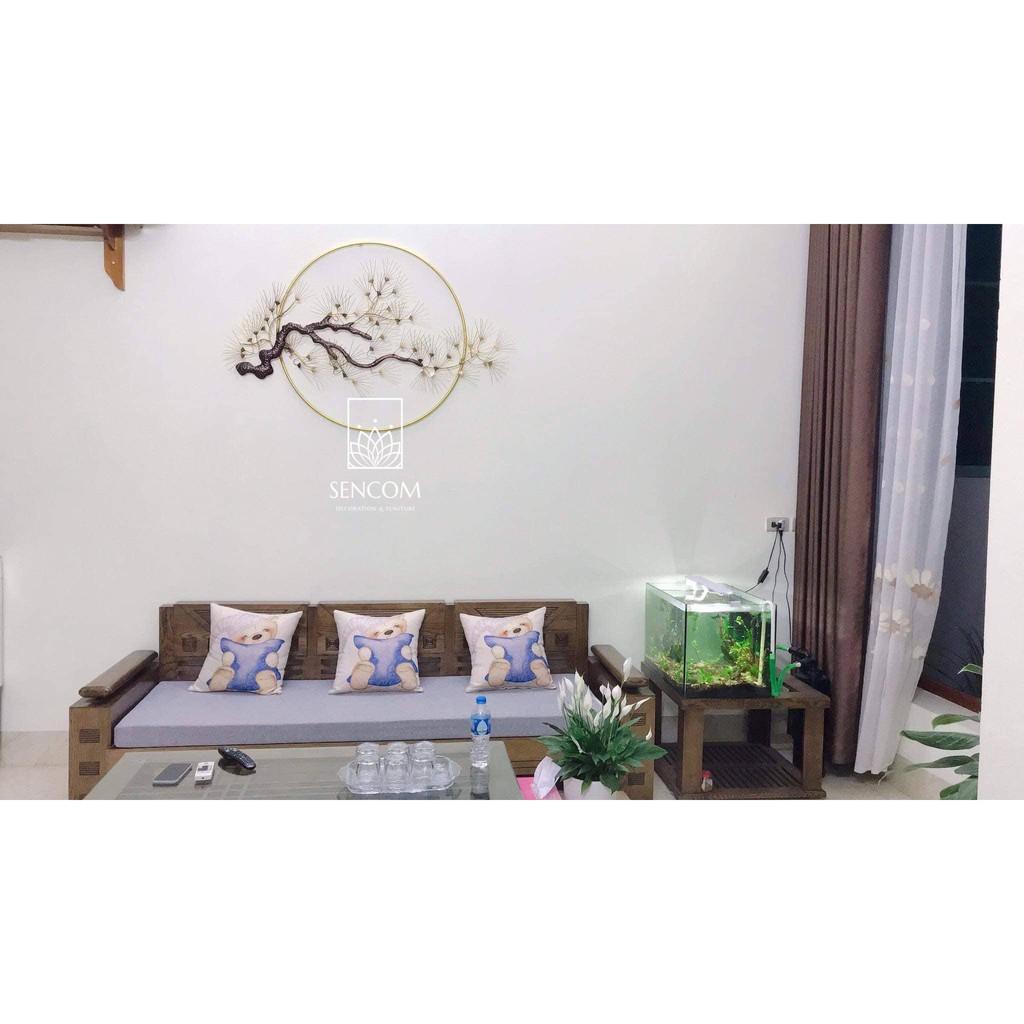 Tranh sắt treo tường cây tùng trong phong thủy