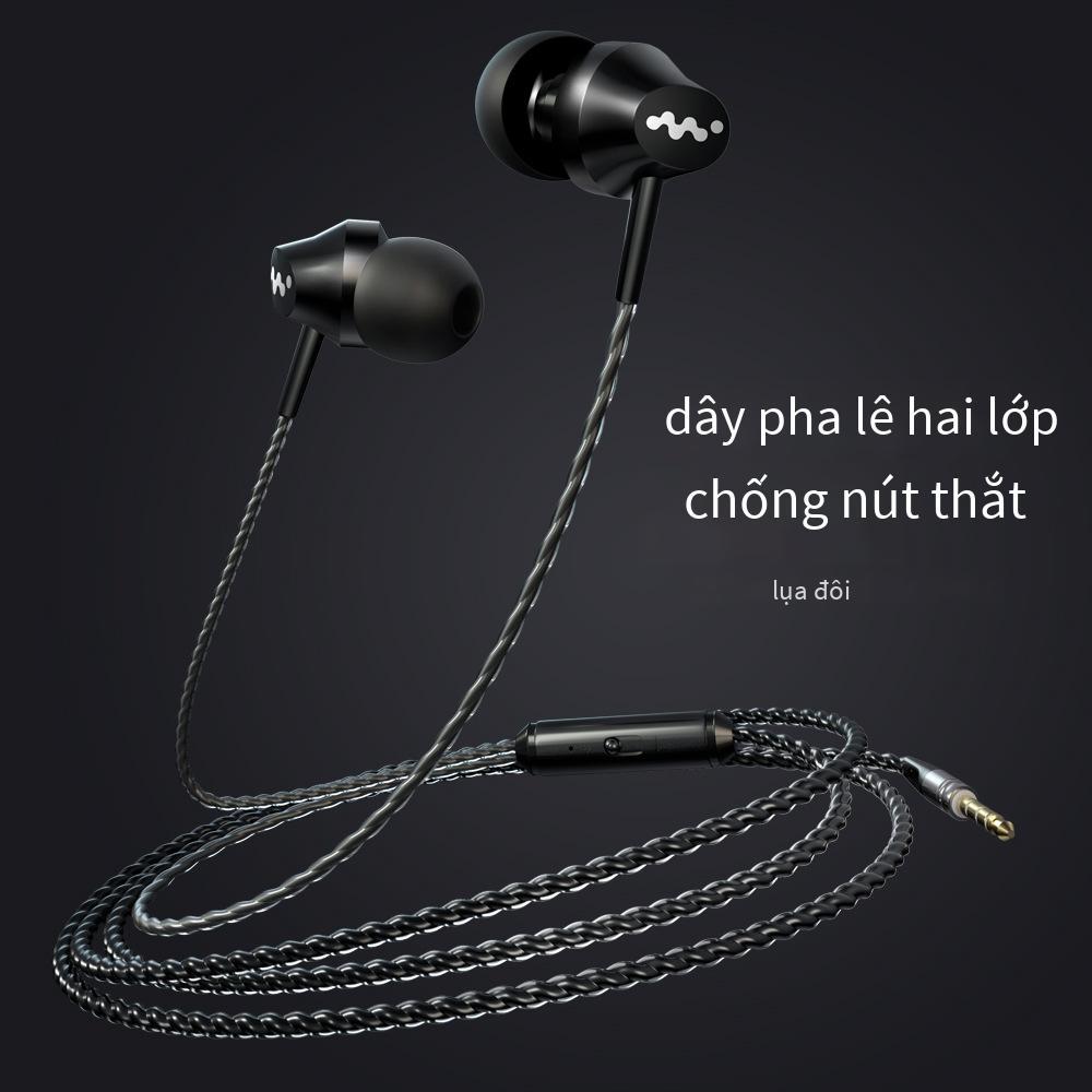 Phong cách mới nhất của máy tính, điện thoại di động, điều khiển dây đa năng, nút tai thể thao trong tai, loa siêu trầm âm thanh nổi với tai nghe lúa mì