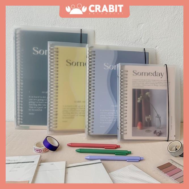 Sổ Còng B5 A4 A5 Crabit Someday Sổ Ghi Chép Bullet Journal Công Việc Học Tập Ruột Chấm Dotgrid Ruột Grid 100 Trang