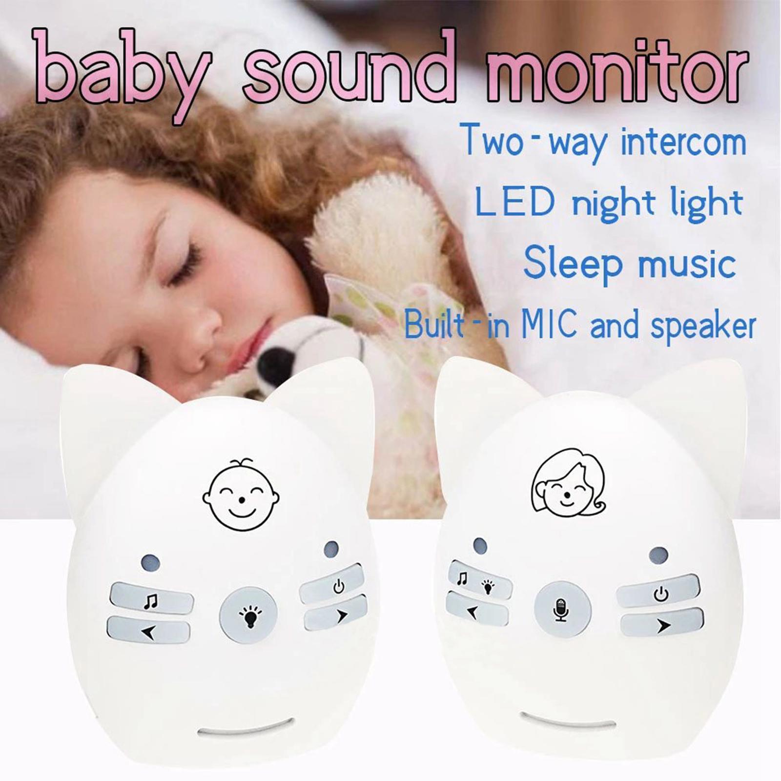 Wireless Baby Monitor Baby Portable Crystal Clear Cry Blue UK Plug
