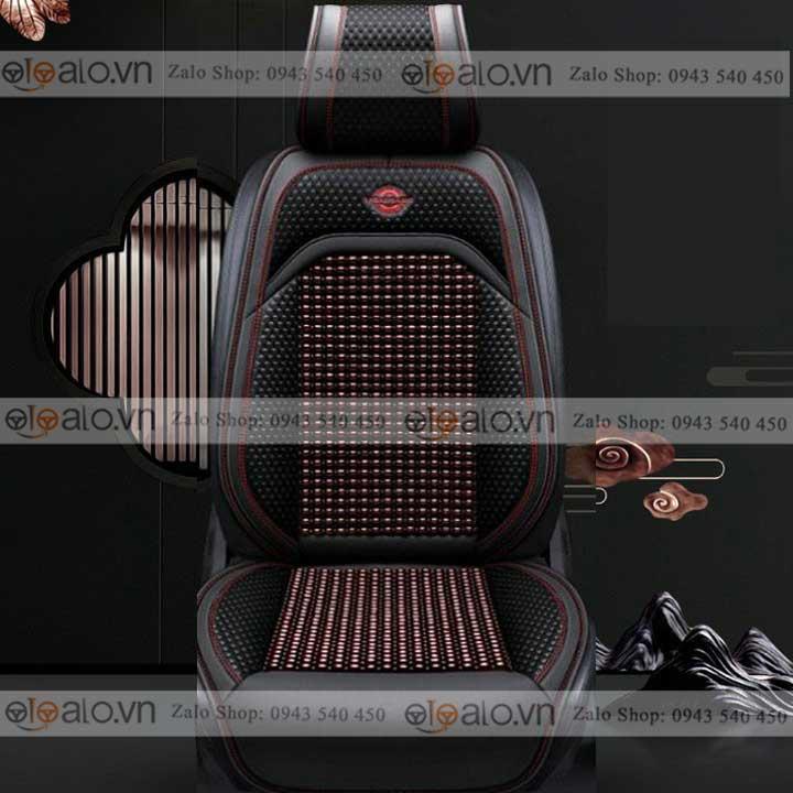 Áo trùm lót bọc ghế da xe ô tô Kia Sedona da hạt gỗ tự nhiên CAO CẤP