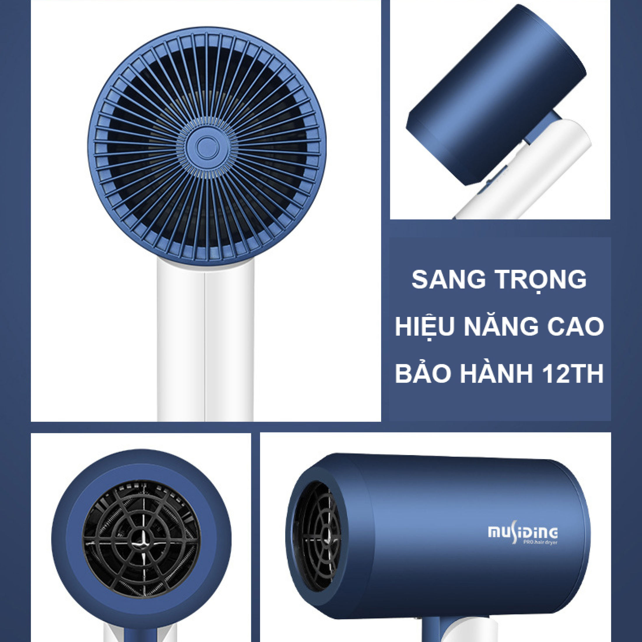 Máy Sấy Tóc Mini 2 Chiều Nóng Lạnh Cao Cấp Smart Dryer Máy Sấy Công Suất Lớn 2000W Có Ion Âm Tạo Kiểu Dễ Dàng Tay Cầm Dễ Dàng Gấp Gọn Tiện Lợi Phù Hợp Với Gia Đình Học Sinh Sinh Viên