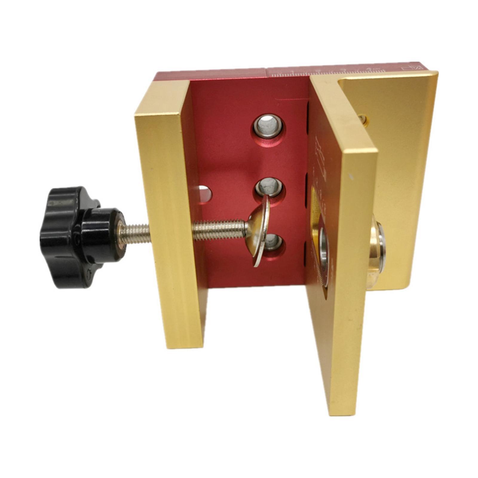 Aluminum Pocket Hole-Jig Kit, Woodworking Hole Positioning Punch for Woodworking Drilling Holes Home Furniture DIY Carpenter Puncher Tool