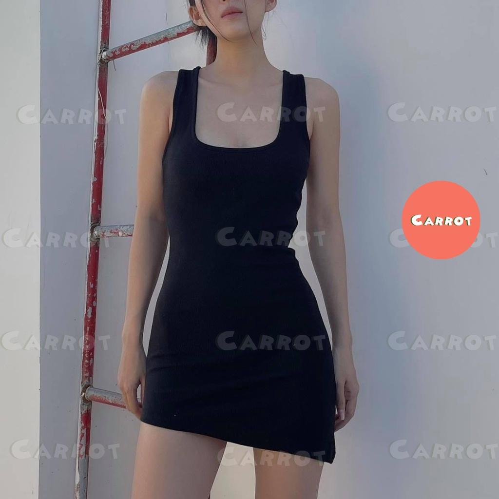 Đầm body sexy thiết kế ba lỗ vạt xéo tôn dáng gợi cảm váy nữ ngắn carrotxinhdep đi tiệc đi dạo phố vải thun cao cấp