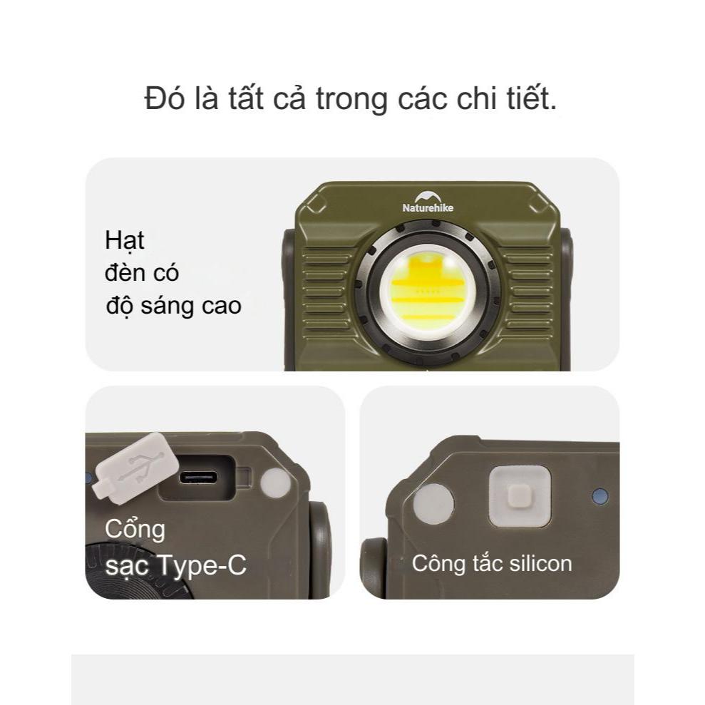 Đèn Dã Ngoại Working Light Naturehike CNK2300012 Chống Nước IPX4 Độ Sáng 1200 Lumen