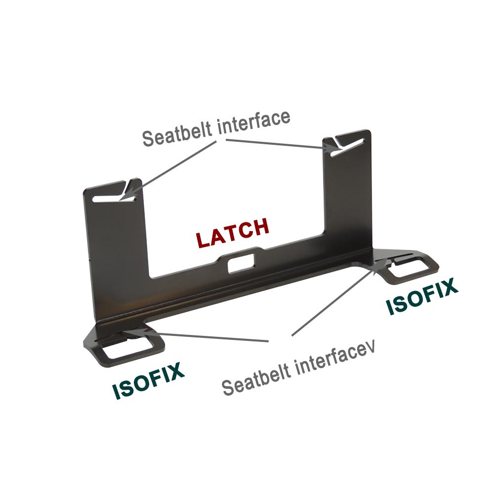 Đa Năng Chốt ISOFIX Dây Giao Diện Hướng Dẫn Bình Giữ Nhiệt Dày Thép Ghế Ngồi Ô Tô Chân Đế Cho Trẻ An Toàn ISOFIX Rãnh Giá Rẻ