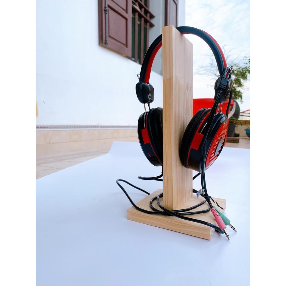 Kệ Đỡ Treo Tai Nghe HeadPhone Bằng gỗ Giá Rẻ, Nhỏ Gọn.