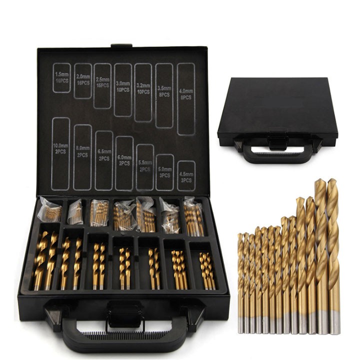 Bộ 99 mũi khoan thép phủ titanium siêu cứng