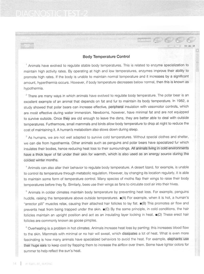 Toefl iBT - Reading
