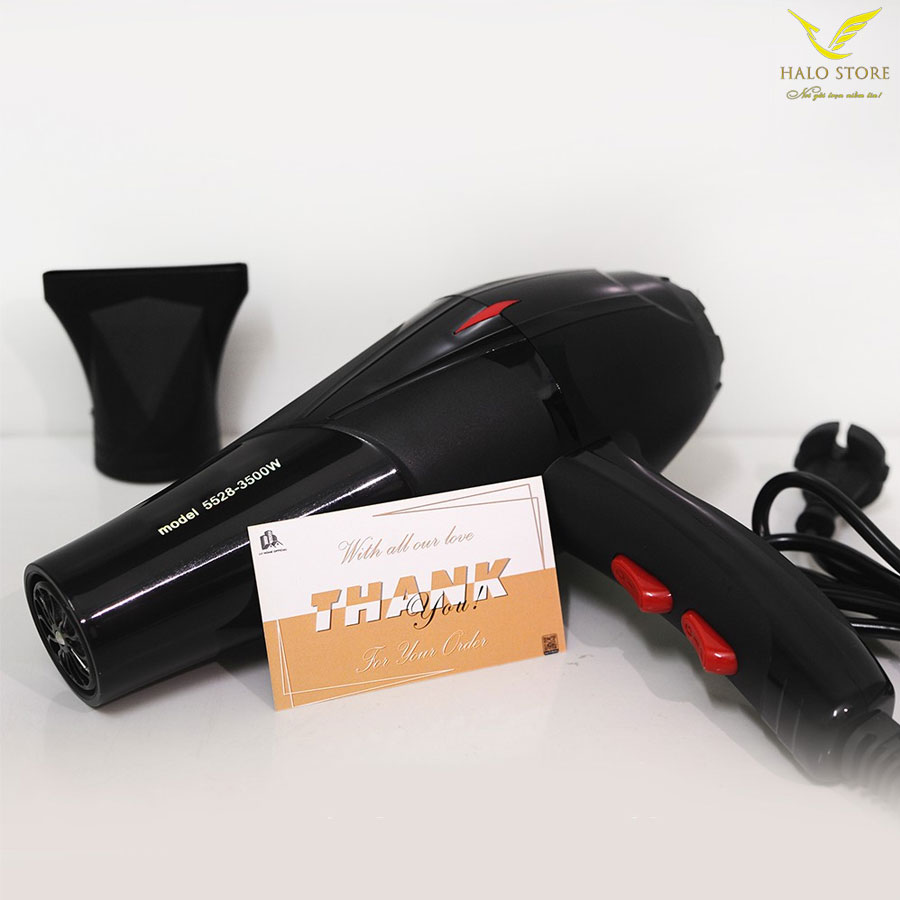 Máy Sấy Tóc Công Suất Lớn 3500W 2 Chiều Nóng Lạnh Nhanh Khô Tóc TẶNG LƯỢC