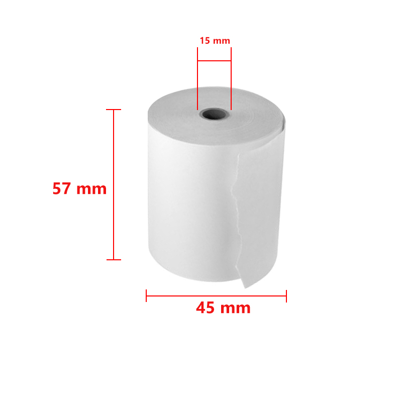 Giấy in nhiệt Giấy in bill VAYO Khổ 57 x 45 mm - In rõ nét - Lõi siêu nhỏ - Hàng chính hãng