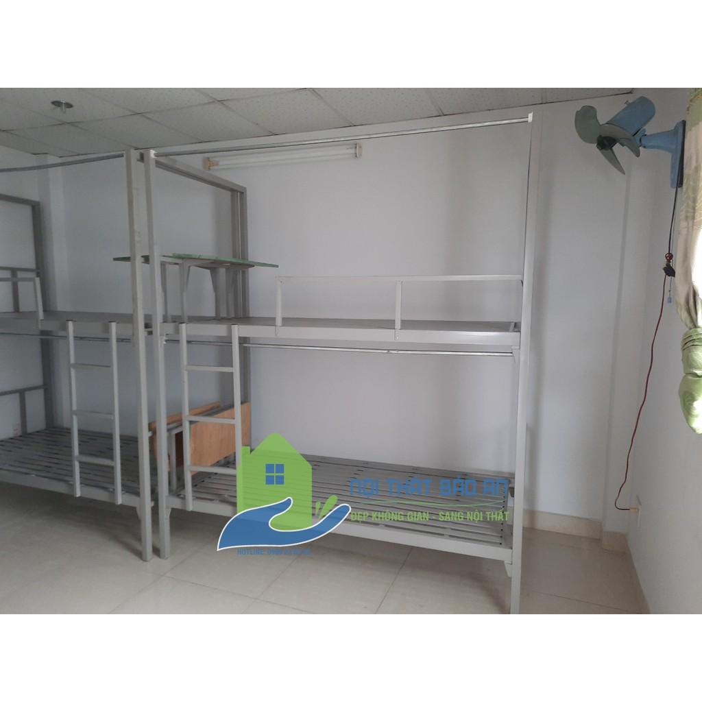 Giường sắt homestay ngang 1m dài 2m cao 2,35m nhiều màu