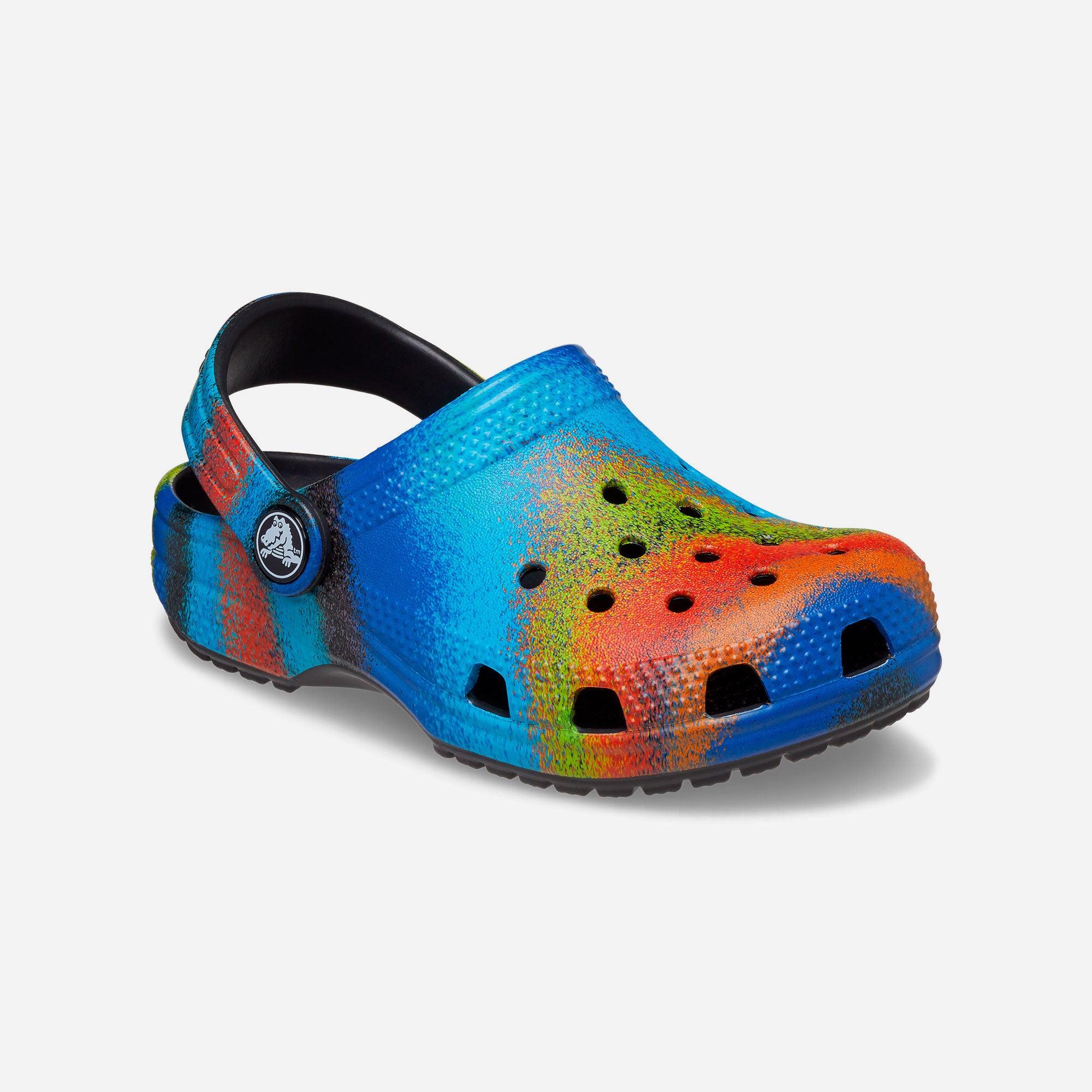 Giày lười trẻ em Crocs Classic Clog Spray Dye - 208080-0C4