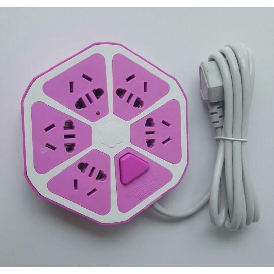 Ổ cắm điện hình trái cam 1,5m - màu ngẫu nhiên