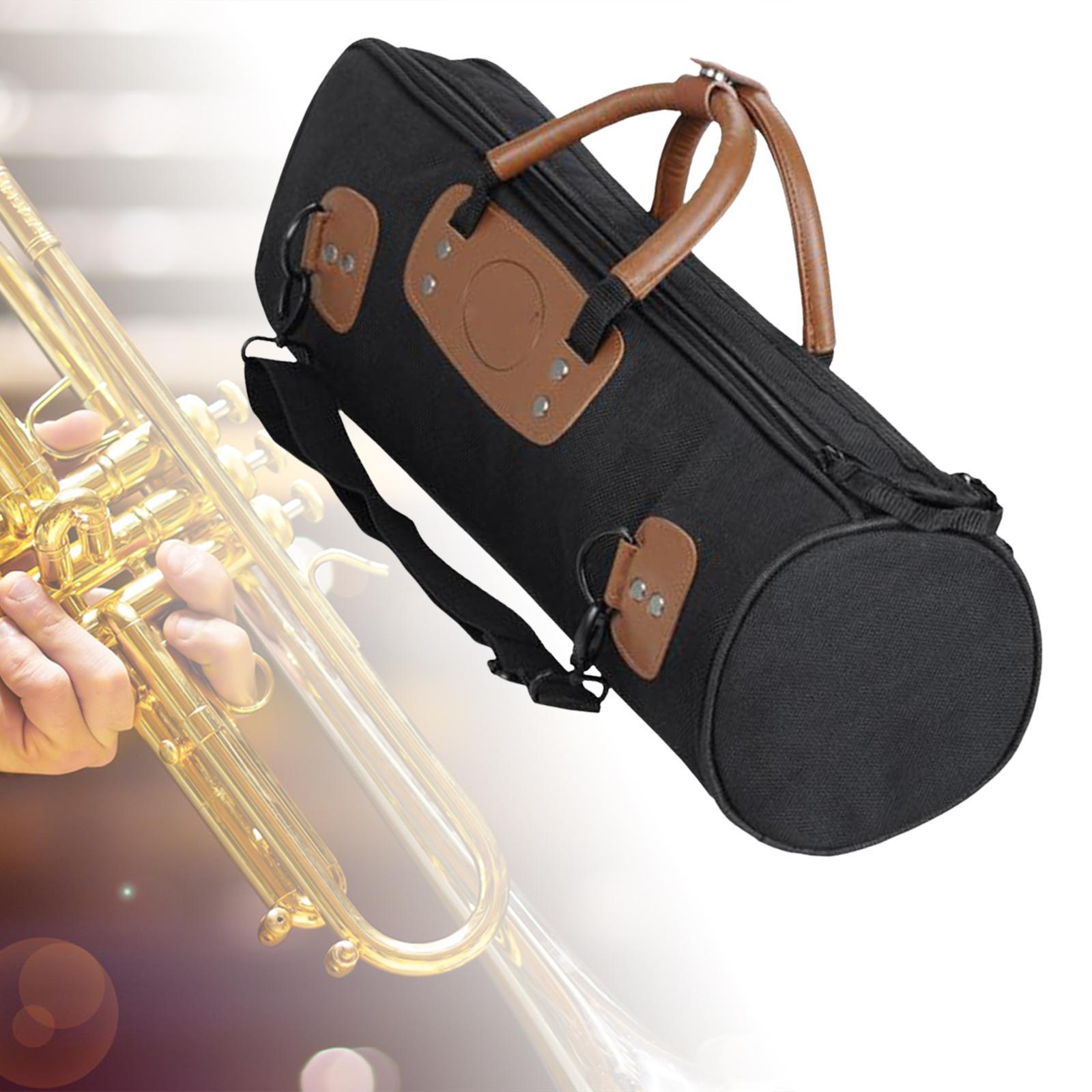 Professional Trumpet Carry Gig Bag Adjustable Shoudler Strap Padded Travel