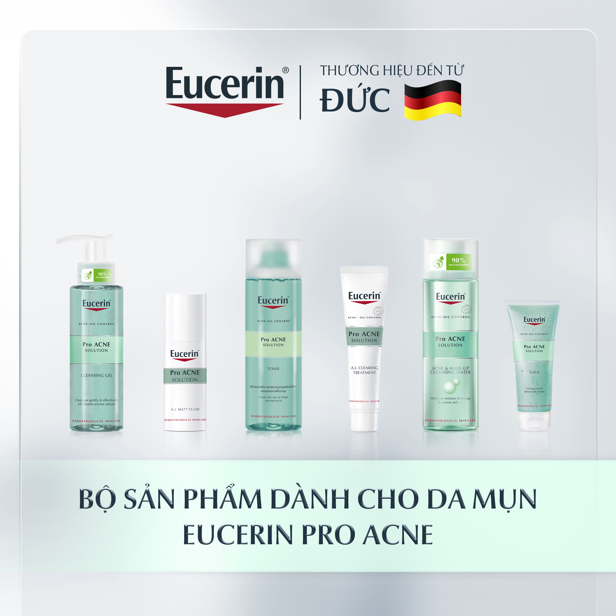 Gel giảm mụn sau 1 tuần Eucerin Pro Acne A.I. Clearing Treatment 40ml