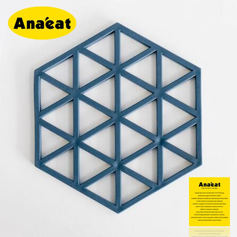 Miếng Lót Ly ANAEAT Bằng Silicon Cách Nhiệt Hình Lục Giác