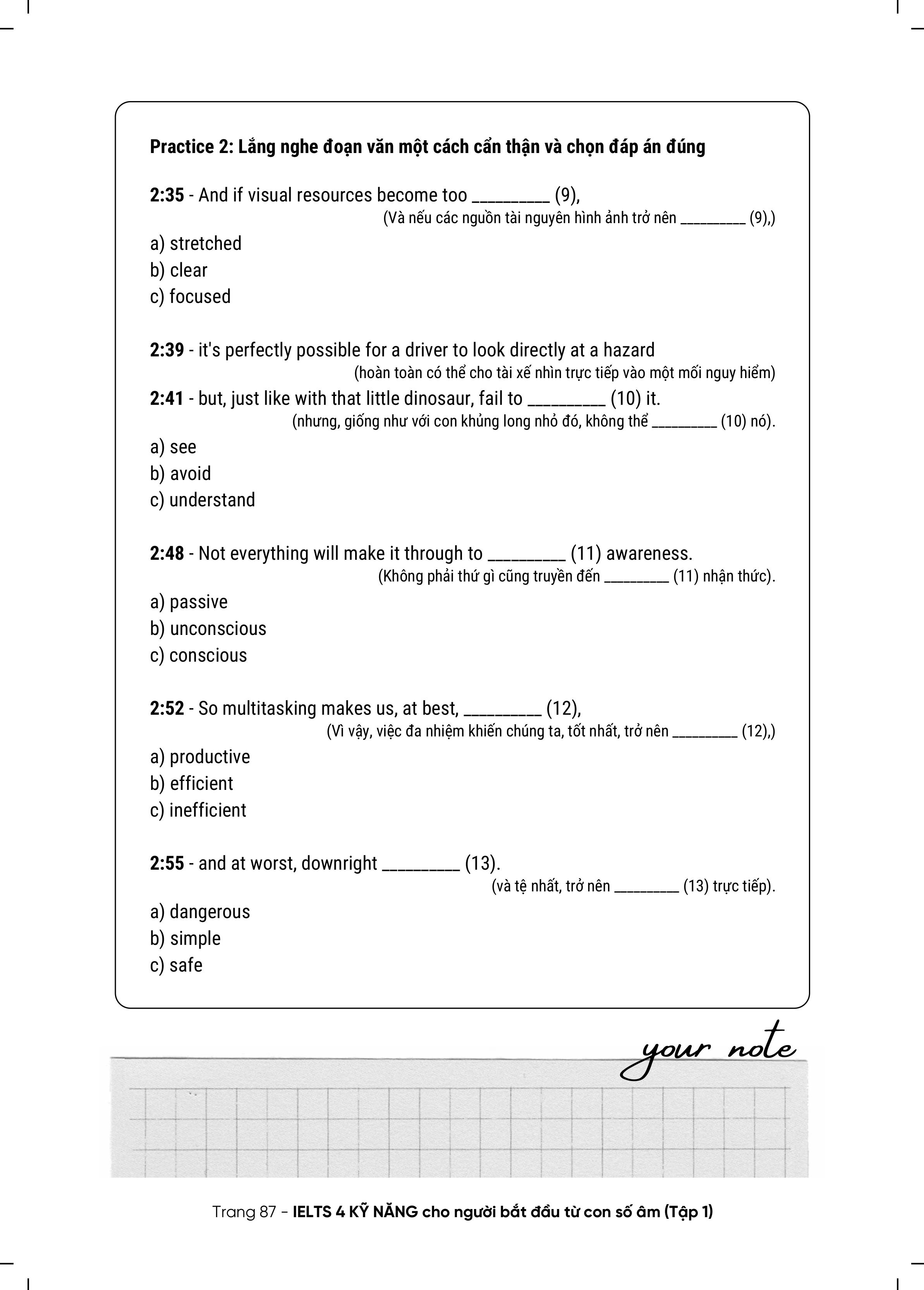 Sách IELTS 4 Kỹ Năng Dành Cho Người Mới Bắt Đầu Từ Con Số Âm- Từ Vựng Và Ngữ Pháp Trọng Tâm Trong IELTS- Band 0-4.0