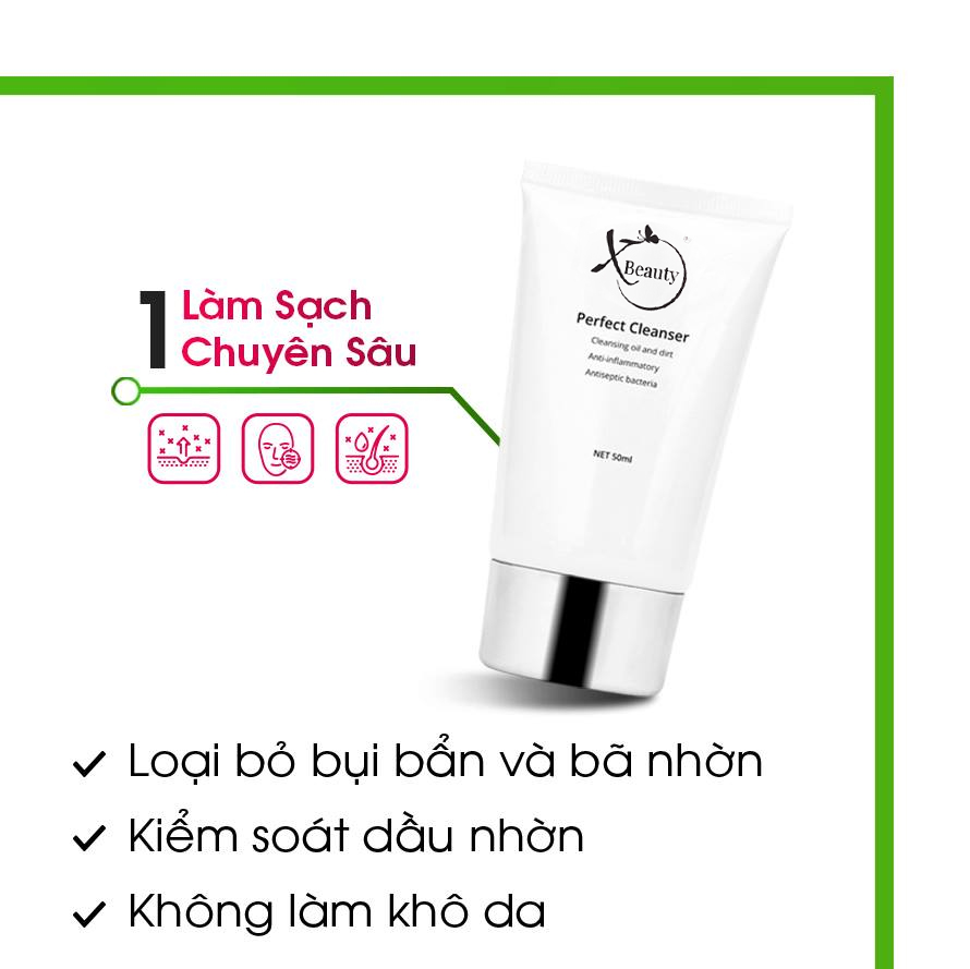 Serum giảm mụn XBeauty Doctor Acne Treatment 20ml/5ml (Làm xẹp không bong da) - Serum giảm sẹo mụn, hết thâm nám, se khít lỗ chân lông, ngừa mụn hiệu quả