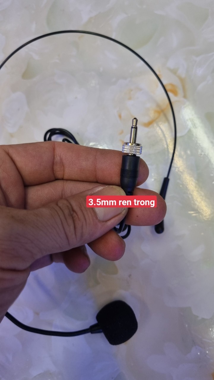 Mic đeo tai  chân jack XLR mini - 3pin - 4pin-Hàng Chính Hãng