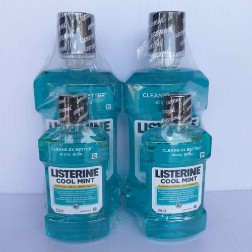 Combo 2 Nước súc miệng Listerine Cool Mint Hương Bạc Hà 750ml và 250ml