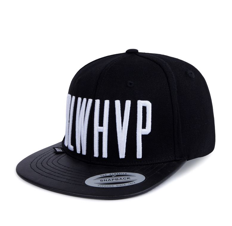 PREMI3R Nón Snapback HVPE BLWHVP màu đen Mũ lưỡi trai snapback Mũ lưỡi trai phong cách hàn quốc nón thương hiệu chính hãng