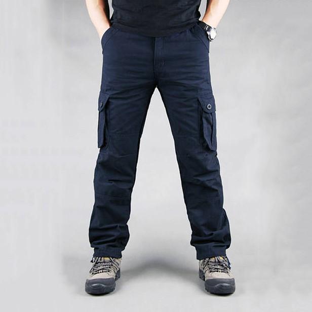 Combo 02 Quần Kaki Nam Lưng Chun Phối Túi Thời Trang Zenkonam 2MEN QUAN 049 (đen + xanh navy)