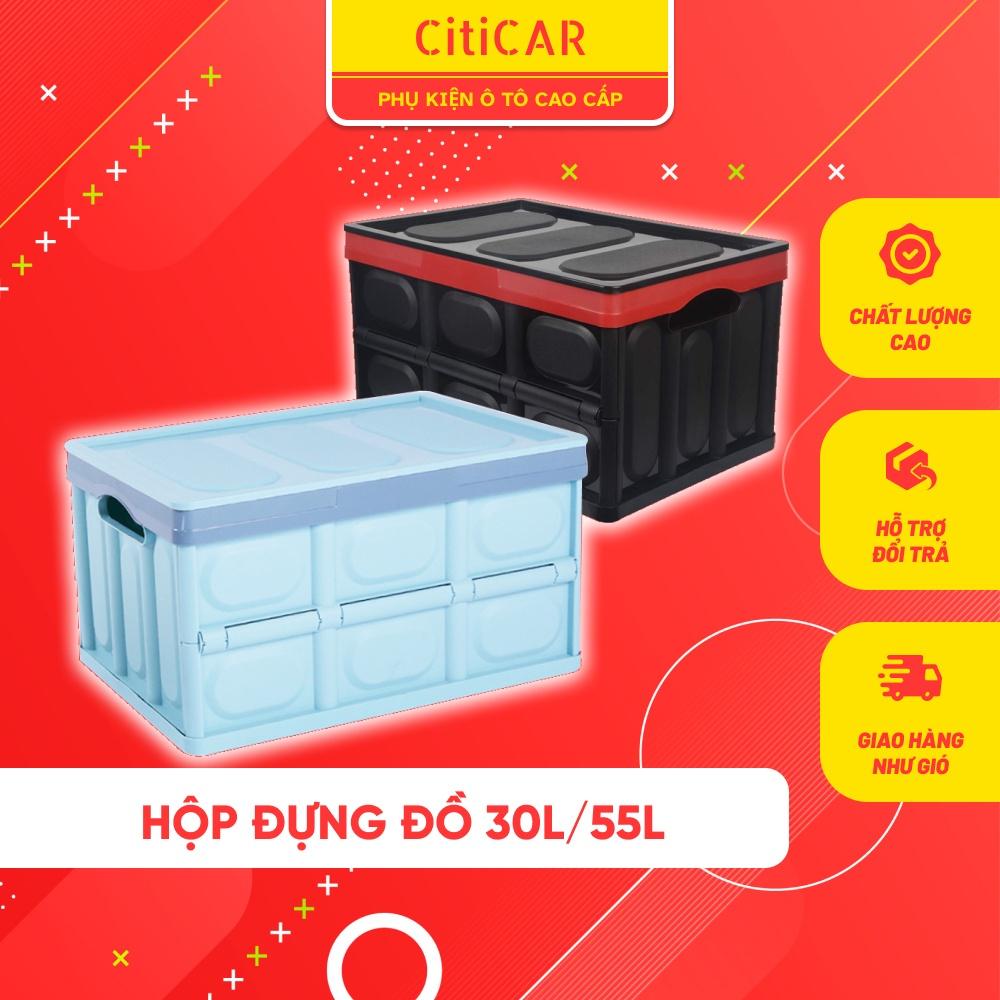 Thùng Đựng Đồ Cốp Xe Ô Tô 30L - Hộp Xếp Gọn Để Đồ Cốp Xe Dung Tích 30L - Chất Lượng Cao