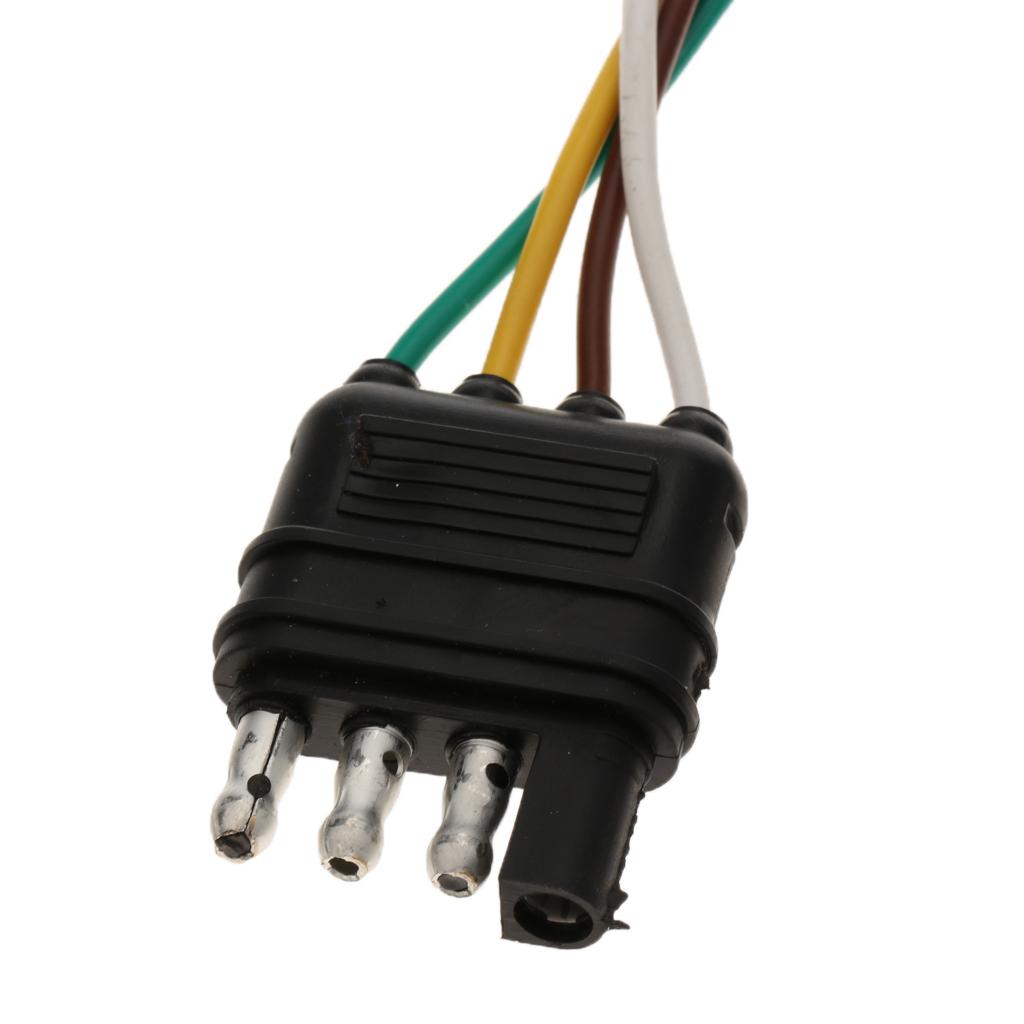 4 Pin to 7 Pin RV Tail Lamp Harness Adapter Trailer Wiring Plug Converter