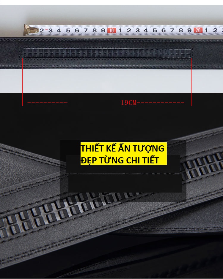 Dây nịt nam/ thắt lưng nam da bò nguyên miếng kiểu dáng Hàn Quốc mã TL.165ZICZAC