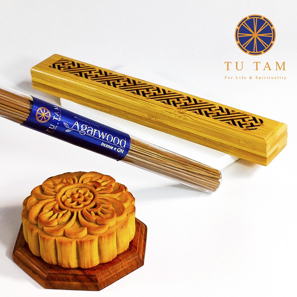 Nhang trầm không tăm Từ Tâm #QN- Mùi thơm thanh khiết tự nhiên - Ống 20g dài 20cm