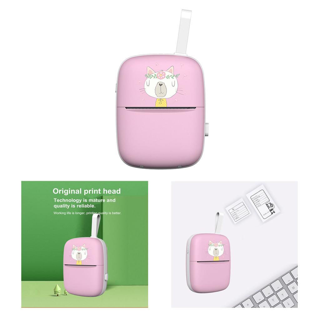 Portable Bluetooth Thermal Printer Phone Photo Label Sticker Printing Green