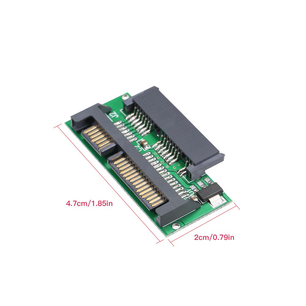 1.8in Micro SATA to SATA 2.5 SSD Hard Drive Disk Adapter Card for Laptop Computer Converter Card with Built-in IC Chip