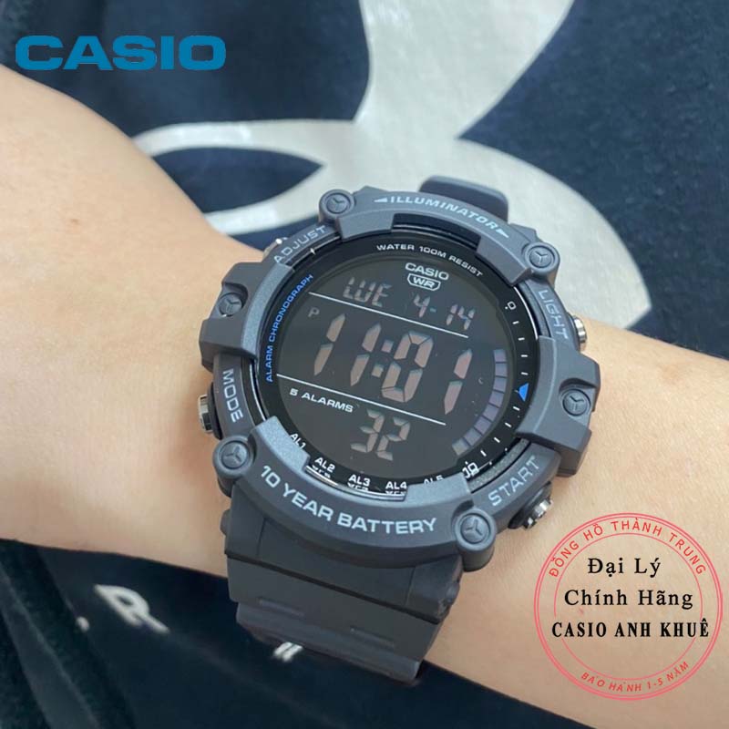 Đồng Hồ Casio Nam AE-1500WH-8BVDF - Dây Nhựa - Pin 10 Năm - Chống Nước 100M