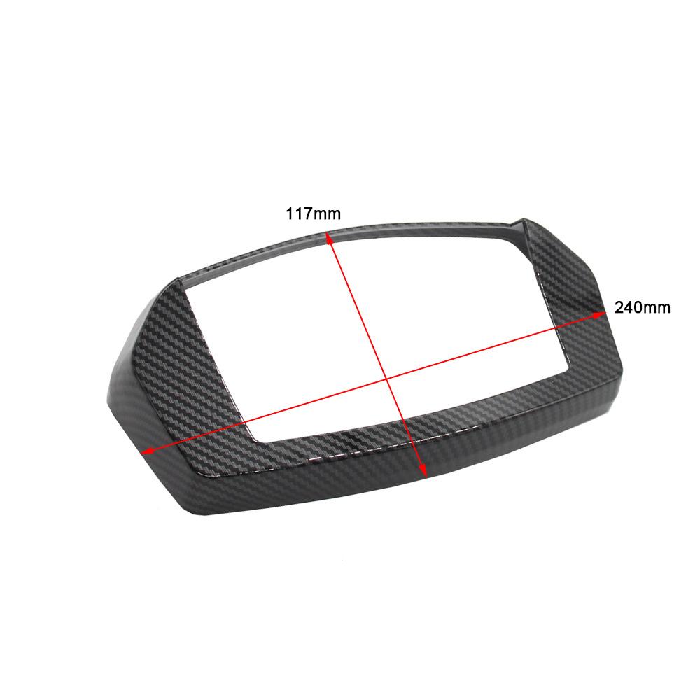 Carbon Fiber Instrument Trim Cover Motorcycle Gauge Meter Speedometer Decorative Cap Replacement for NMAX155 NMAX125 2020 2021