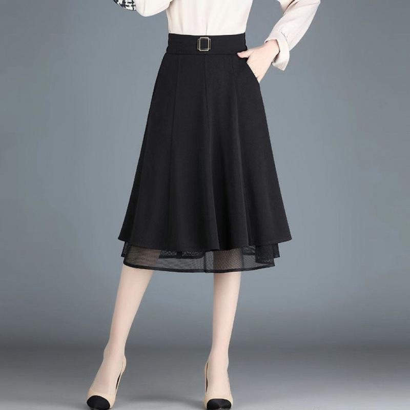 MIMI BigSize Chân Váy Big Size Dáng Xòe Tiểu Thư Có Khoen Sang Trọng Thanh Lịch