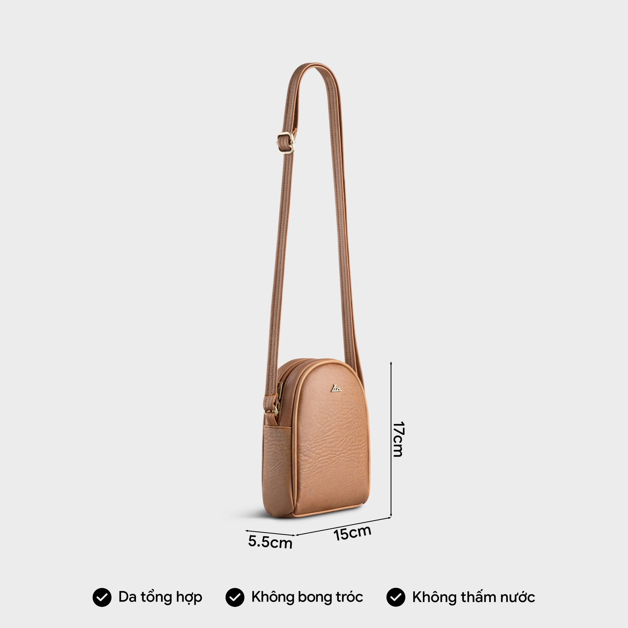 Túi Lata ( Thời trang nữ đựng điện thoại mini - Túi đeo chéo da HN115 )