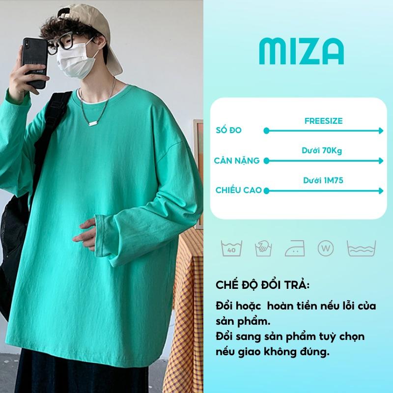 Áo phông tay dài sweater unisex nam nữ thun form rộng teen cổ tròn oversize cotton giá rẻ basic đen trắng freesize TRƠN