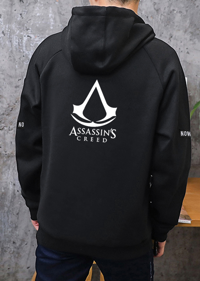Combo Áo khoác Hoodie, găng tay Assassins Creed