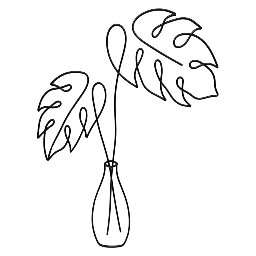 Metal Flower Wall Art Sculpture Decoration Indoor Wall Decor