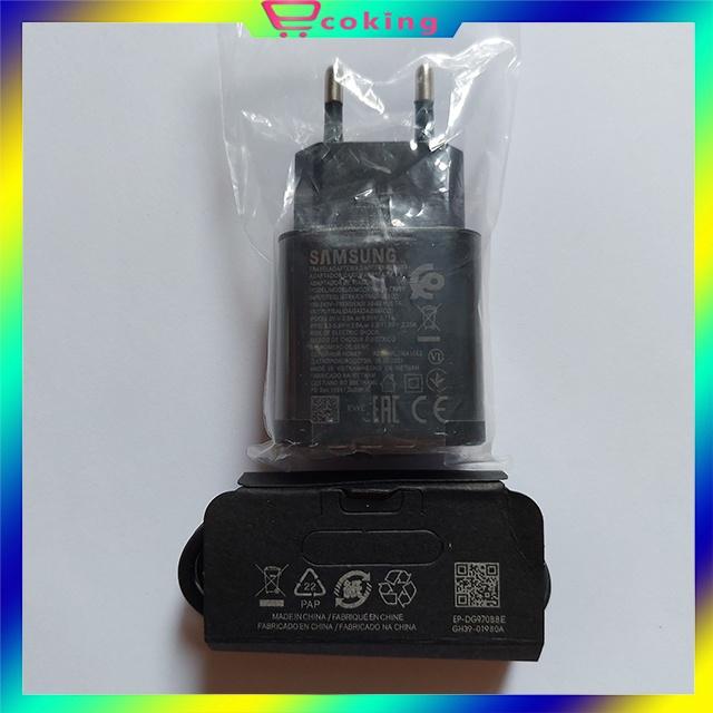 bộ sạc samsung 25w nguyên bộ củ sạc và cáp sạc ECOKING{MUA 1 TẶNG 1 QUÀ},sạc nhanh tất cả các loại điện thoại 5V=2A,AC100-240Vkhông nóng máy không loạn màn hình lõi đồng nguyên chất dẫn điện rất tốt độ bền cao giá cả cạnh tranh