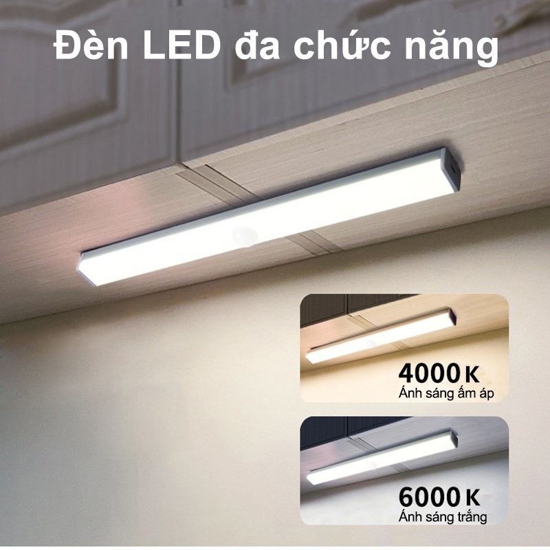 Đèn LED Cảm Biến Chuyển Động Nhiều Kích Cỡ Cảm Ứng Hồng Ngoại 3 Chế Độ Không Dây Điều Chỉnh Độ Sáng Qua 1 Lần Nhấn Ánh Sáng Bảo Vệ Mắt Tốt Tự Động Bật/Tắt Ban Đêm Đèn Học Làm Việc Đọc Sách Ngủ Cao Cấp Dễ Tháo Lắp Tiện Gắn Giường Cầu Thang Toilet Tủ USB