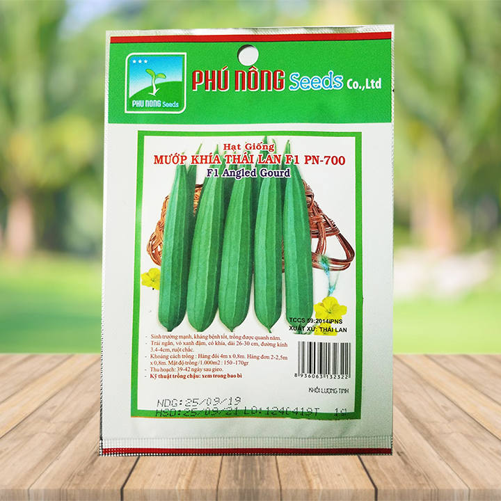 HẠT GIỐNG MƯỚP KHÍA THÁI LAN F1 PN-700 (1g/gói) | F1 ANGLED GOURD