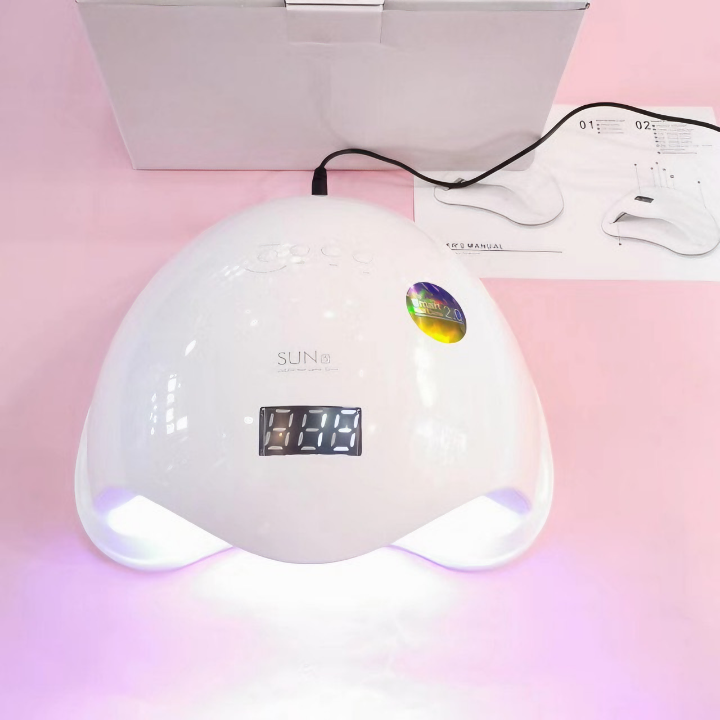 Máy sấy khô móng tay SUN5 đèn led UV siêu khô dành cho sơn gel 48W - Hàng chính hãng
