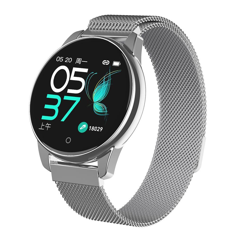 2 Pcs Watch4 Color Screen Waterproof Smart Bracelet Magnetic Steel Strip