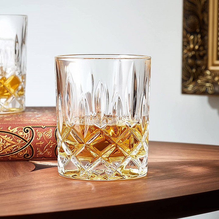 Ly thủy tinh pha lê dung tích 218ml dầy đáy ,uống cocktail cao cấp